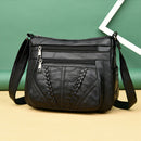 Fashion Sheepskin Crossbody Bag Women Multi Pocket Shoulder Messenger Bags