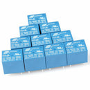 12V DC 10PCS  5Pins RELAY  Coil Power Relay PCB SRD-12VDC-SL-C 2J2  3C