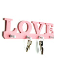 wooden love hanger 4 hooks on the wall bathroom door hanger hooks key clotBX