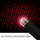 Red Plug & Play Car and Home Ceiling Romantic USB Night Light Starry Decor Lamp