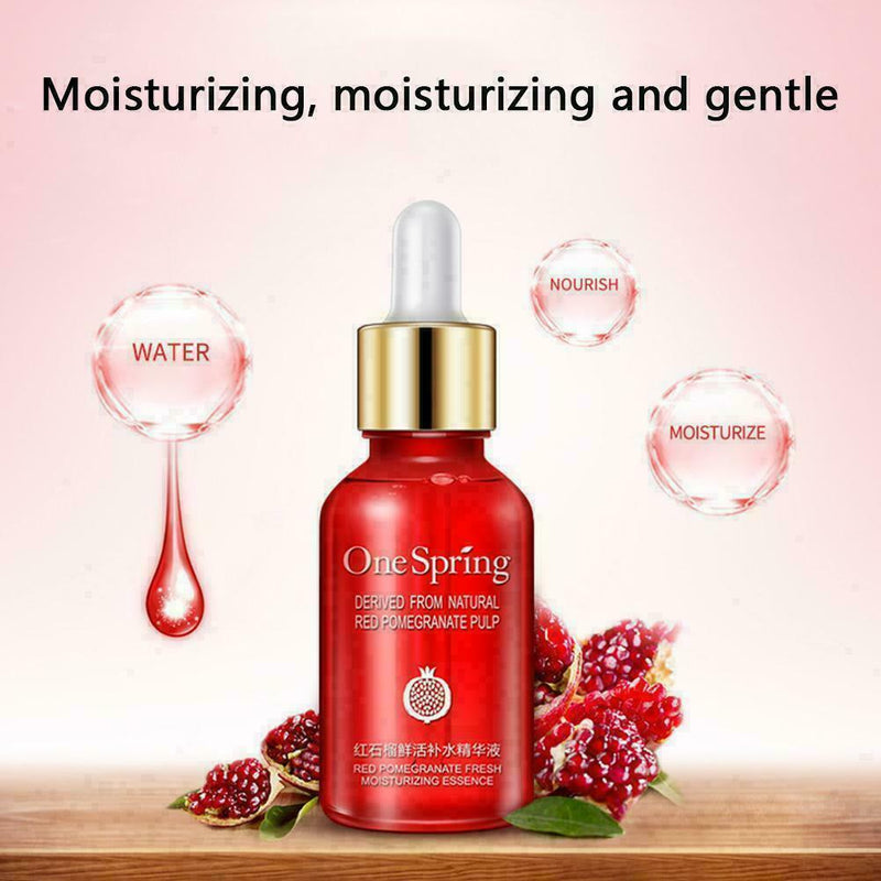 Red Pomegranate Fresh Hydrating Serum Remove Dark Spots Whitening Skin Liqu P6P3