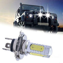 1pair H4 COB LED Bulb White Hi/Low Beam Motorcycle High 6000K Power Headlig G9U9