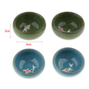 2pcs Reptile Food Water Dish Worm Bowl Ceramic Mealworm Feed Feeder Random