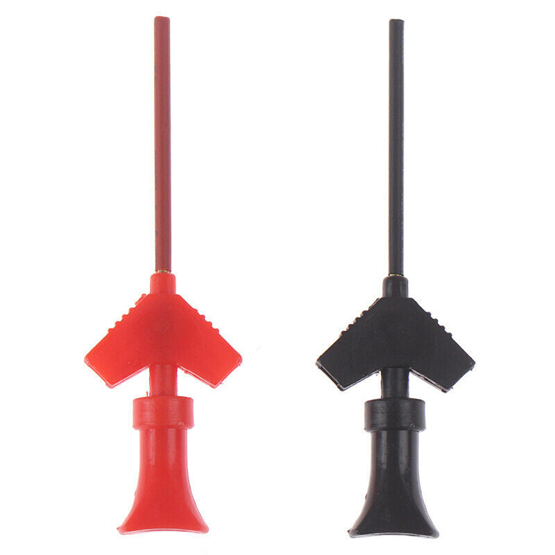 1Pair Mini Analyzer Testing Probe Grabber SMD IC Test Hook Clip Jumper ProbeS Gw