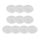 10-pack Clear Plant Pot Saucer Drip Trays Base Plate Dish 15cm Recyclable