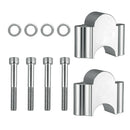 Universal Motorcycle ATV Handlebar Riser Adapter Aluminum 28mm(1-1/8") Plated
