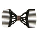 2x Stretchable Combs Women Girls Crystal Hair Decoration Double Clip Comb