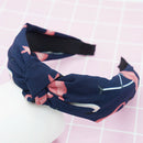 Boho Wide Headband Knot Turban Hair Hoop Wrap For Women Flower,Stripe,Polka Dot