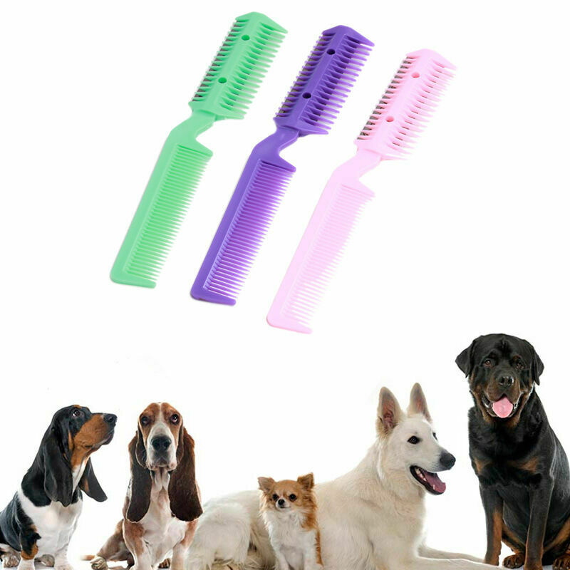 Pro Small Pet Dog Cat Hair Trimmer 2 Razors Comb Cutting Tool Color. Random T2G0