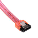 10-inch 26AWG SATA III 6.0 Gbps 7pin Female to Female Data Cable with Locking