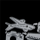 1set travel kit plane car Metal Cutting Dies Stencil DIY Scrapbook Decoratio lj