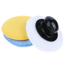 Wax Applicator Pads with Handle 3pcs 13cm  Car Cleaning Tools Pad Auto Sponge-OZ