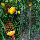 Deep Basket Farm Fruit Picker Stainless Steel Garden Tool Catcher With Cushion