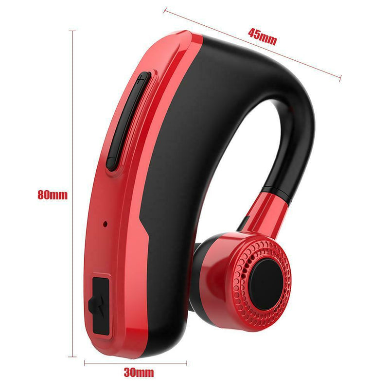 V10 Business Bluetooth Headphone Fast Charging Handsfree Earphone (Red) A