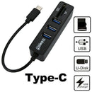 2 In 1 Type-C Otg Usb 2.0 Hub Splitter Combo 3 Ports & Sd/Tf Card Reader Ad Z1U4