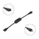27CM 5V 2.5A Micro USB Cable Female to Male for Raspberry Pi Power Switch Cord