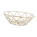 Kitchen Geometric Metal Wire Decorative Storage Display Basket Fruit Bowl S