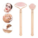 Double Heads Facial Massage Roller Jade Stone Body Skin Relaxation Lifting Tool
