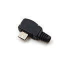 2Pcs Angle Micro USB 5 P Port Male Plug Socket Connector Best MO