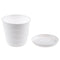 Plastic Round Flower Plant Pot Planter Holder With Tray Home Office Garden