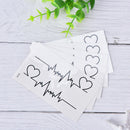heart tattoos temporary ECG tattoo products waterproof disposable tattoo stickï¼D