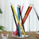 Acrylic Pen Holder Clear Desktop Pencil Cup Stationery Organizer Pot Holder