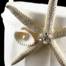 Wedding Beach Themed Ivory Flower Girl Basket With Sea Star And Seashell