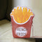 Woman Cupcake PU Chain Bag Popcorn Crossbody Messenger Bag (French Fries
