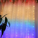 2M 210 Lamp Rainbow Copper Wire Curtain Light USB with Remote Control Girl HQ1I4