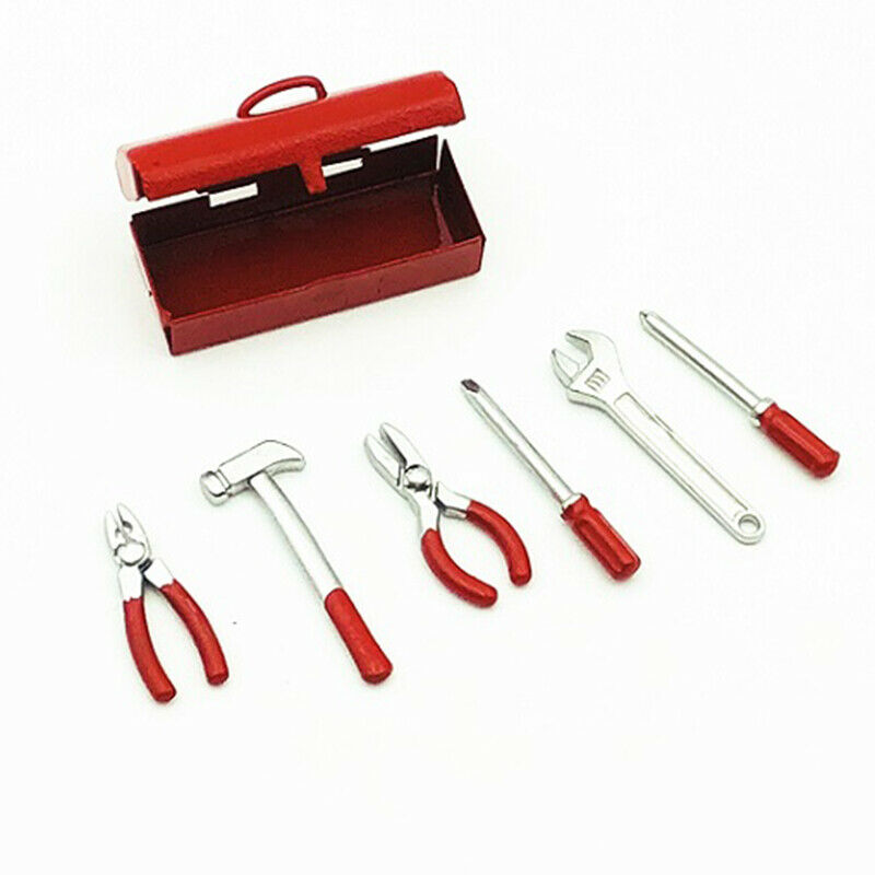Rc Crawler 1:10 Accessories Mini Hammer Wrench Tools Box For Traxxas Trx-4  P2E2