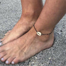 Women Cowrie Bead Shell Ankle Bracelet Shell Bohemian Foot Jewelry Beach Summer