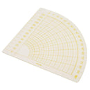 Hard Plastic Sector Quilt Ruler Patchwork Rulers Sewing Ruler Crafts Tools