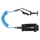 2PCS Body Board Leash 5ft 5.5mm Coiled Body Cord Arm Strap for Surfing Sporting