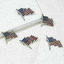 American Flag USA National Flag Star Lapel Pins Crystal Brooch Badge Y4K7 M S8A7