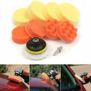 10PCS 3" Polishing Pad +Hand Buffer Set with Drill Polish Supply Adapter Fo K8T4