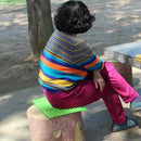 Outdoor Camping Mat Cushion Folding Portable Picnic Seat Pad (Green Black)