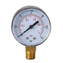 Low Pressure Gauge for Fuel Air Hydraulic 50mm 0/15 PSI 0/1 Bar 1/4 BSPT SN9F