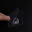 4pcs Bearing 2KG Clear Seamless Adhesive Hook Strong Sticking Wall Hook Hanging-