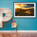 1000 Pieces DIY Assembling Sunset Scenery Puzzles Educational Toys Gifts