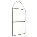 2 Sided Hanging Glass Display Frame for Photo Picture Specimen 25x15cm