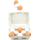 6PCS Wooden Eggs Yolk Pretend Play Kitchen Food Cooking Kids Children Baby SP