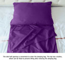 Lightweight Sleeping Bag Outdoor Camping Travel Sleep Sack Pouch (Purple)