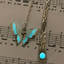 Luminous Night Butterfly Bookmark Label Read Maker Feather Book Mark BL JCAUA3C