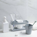 1Pc PP Toothbrush Holder Toothpaste Storage Rack Shaver Toothbrush Dispense I7F1