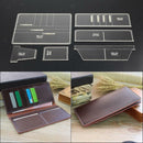 7Pcs Leather Craft Acrylic Handbag Cutting Circle Corner Stitching Templates
