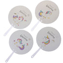 Hand Fan Cute Travel Fan Unicorns cactus cat Shape Cloth Fan Japanese Style 3C