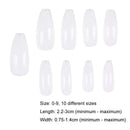 500pcs Pro False Nail Tips Square Head Full Cover Clear DIY Manicure Tips