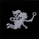 1pc magic Fairy Girl Scrapbook DIY album Card Metal Die Cut Stencil crafts  M ES