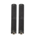 2Pcs Mono 6.35mm Female to Female Audio Coupler Adapter