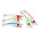 5Pcs Glow in Dark Luminous Fishing Lures Baits Fish Squid Shrimp Jigs Hooks ~S